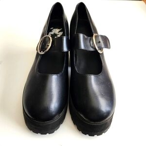 Dolls Kill Curent Mood Black Baby Doll Platfofm Shoes Size-9